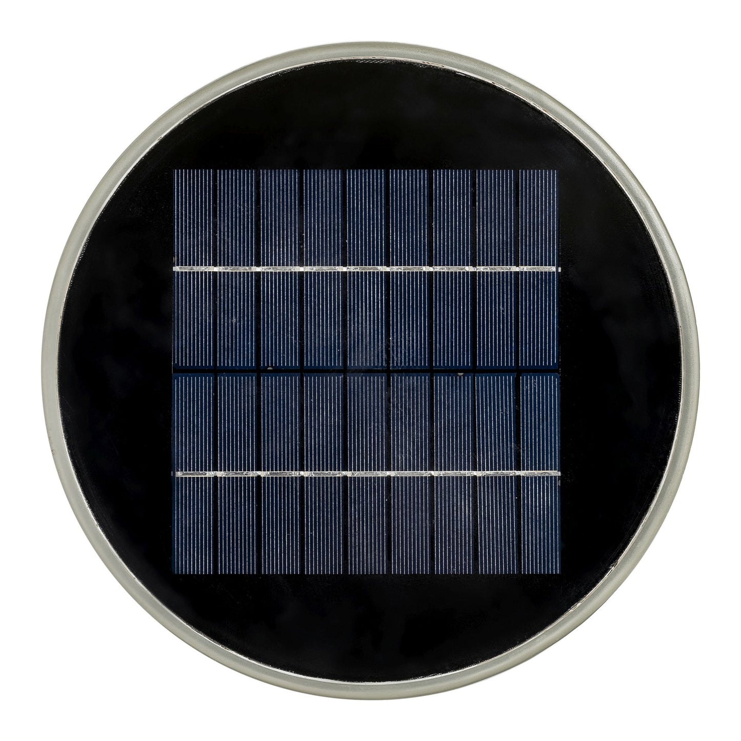 Solar panel of black commercial bollard light
