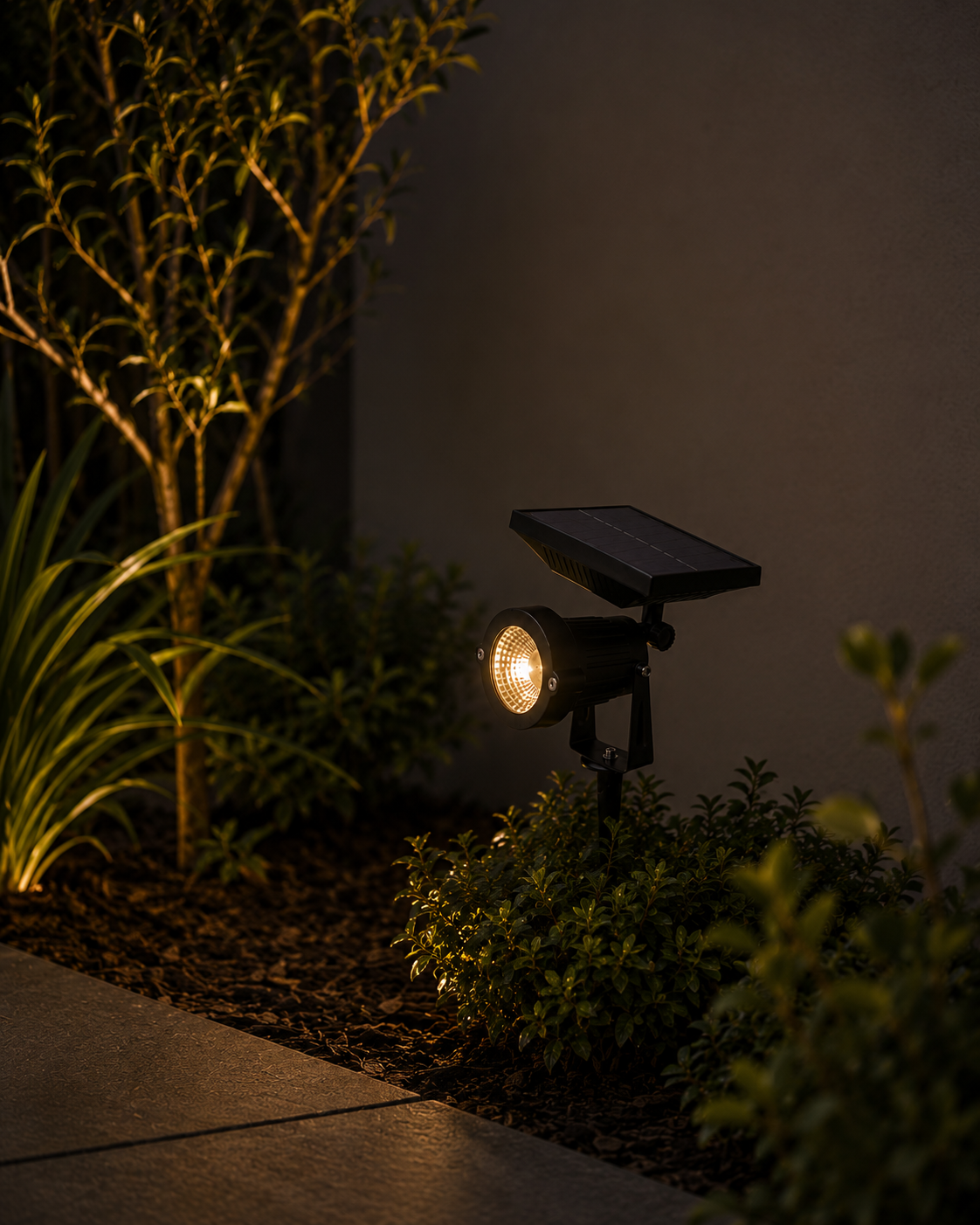 "King" Garden Spot Light w/ Solar Panel (WW)