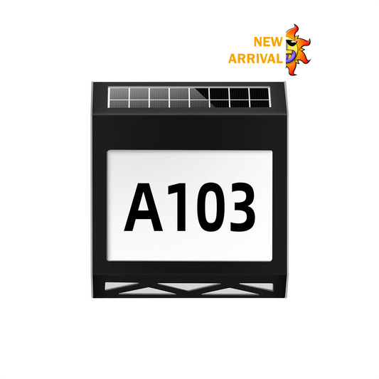 Modern House Number Black (WW)
