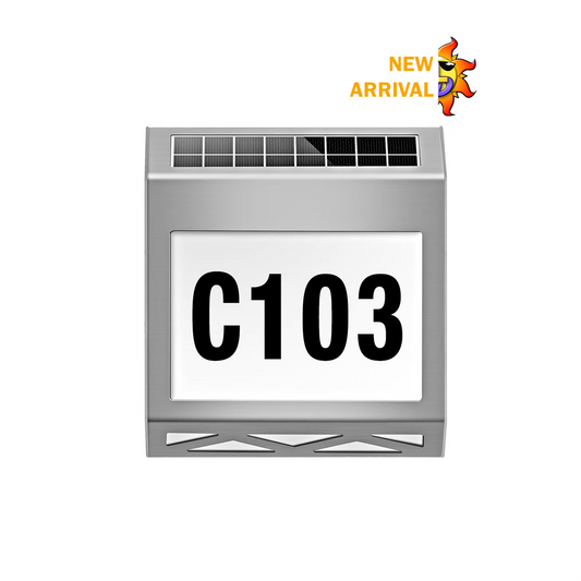 Modern House Number Stainless Steel (CW)