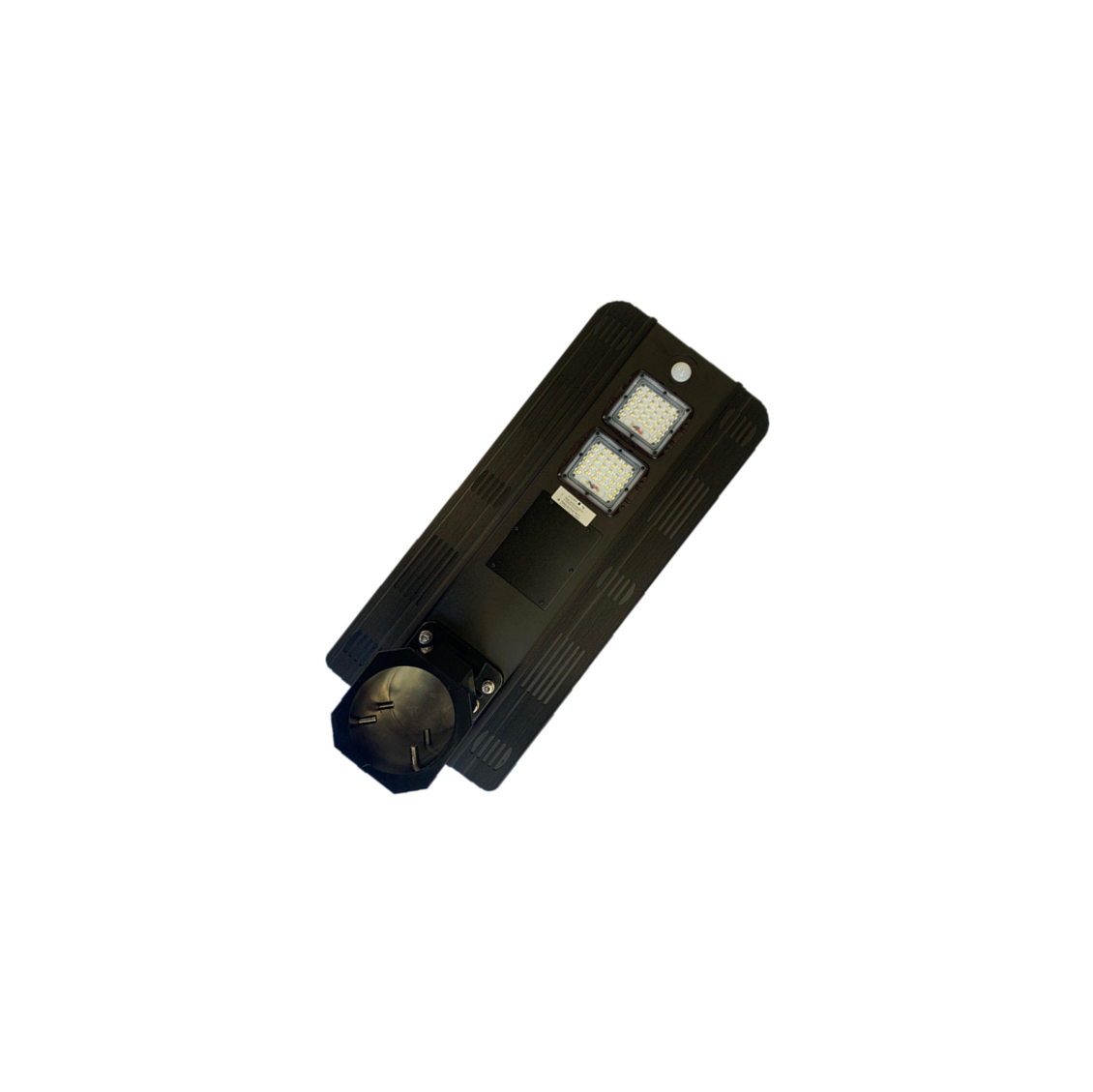 15w All-In-One solar street light with integrated PIR sensor, built in solar panel and constructed of aluminium alloy