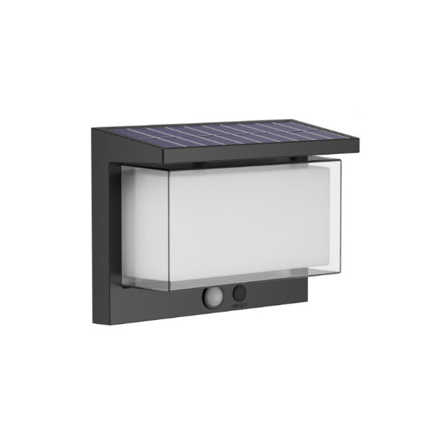 Modern solar wall light with motion sensor