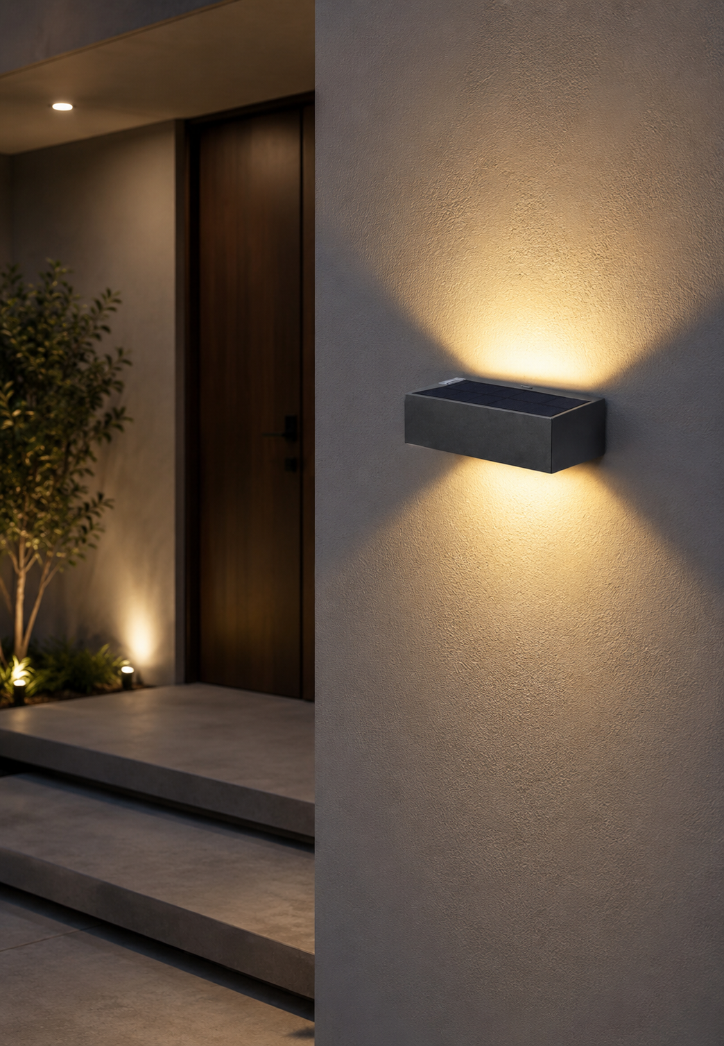 "Stylish" Up/Down Wall Light - Black