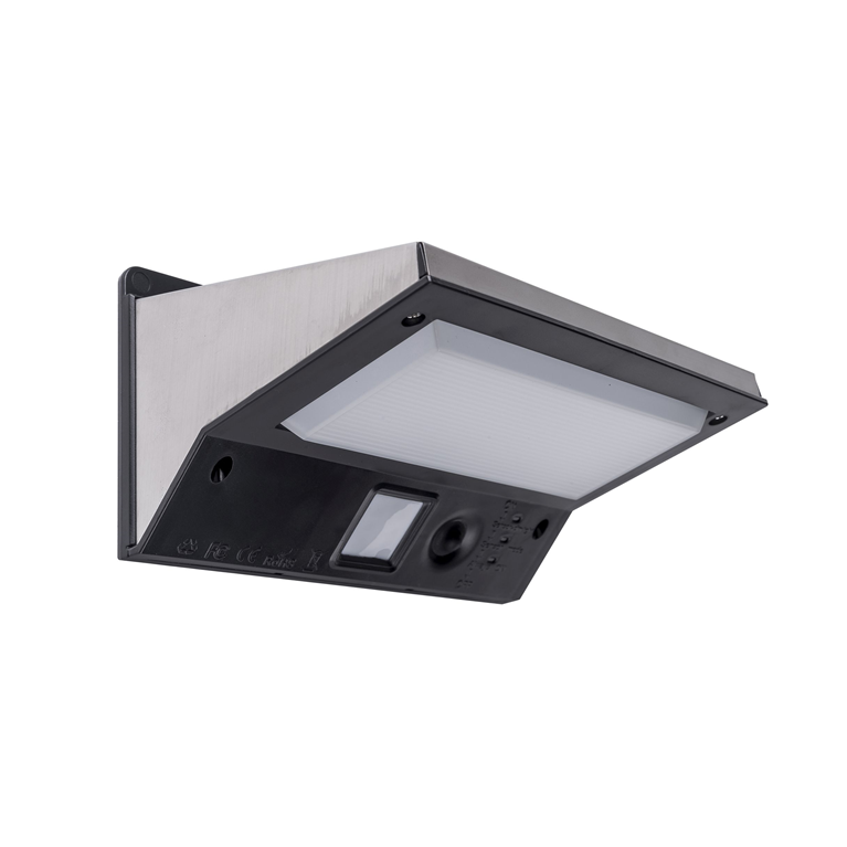 Sleek Wall Light w/PIR Sensor - Black