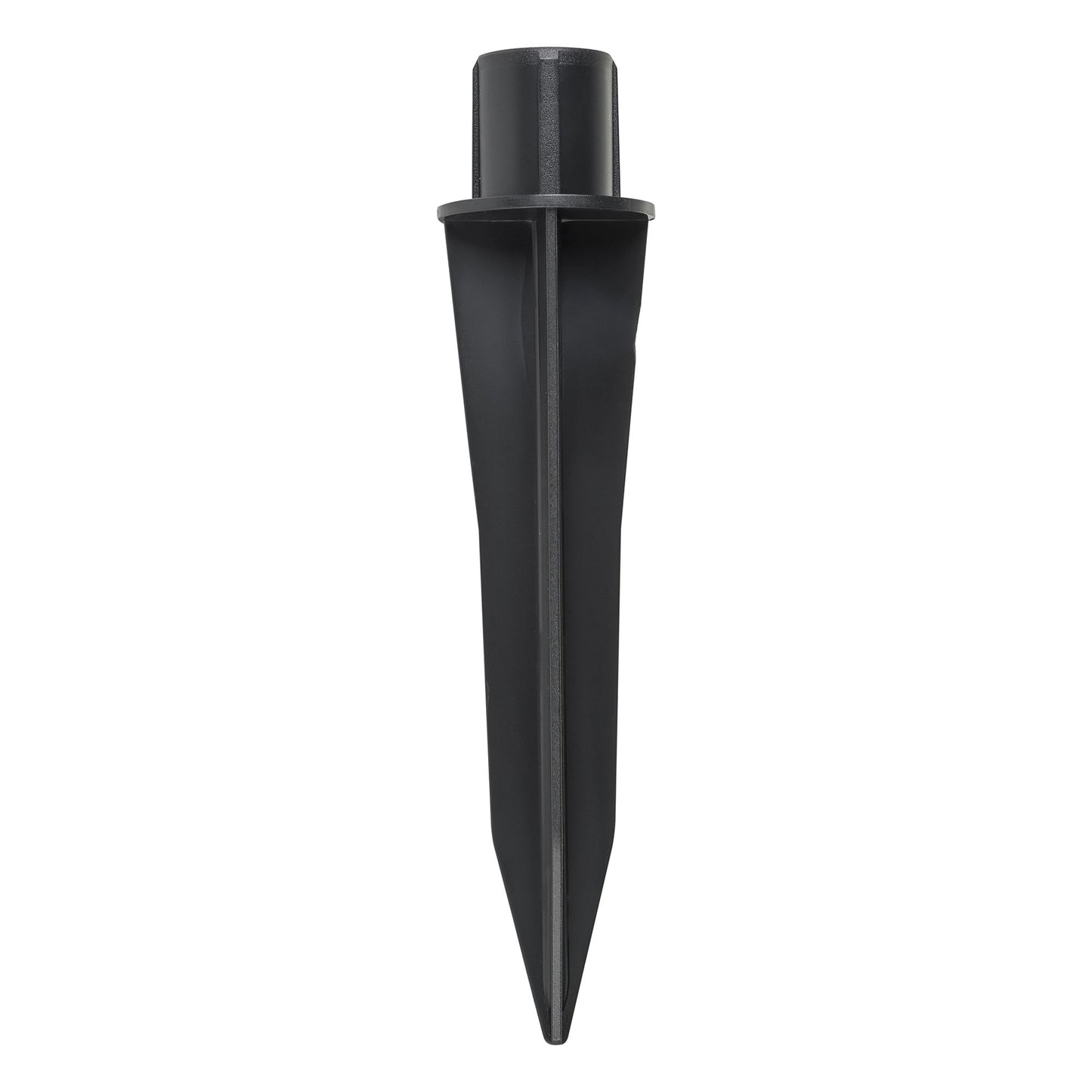 Ground spike for black polycarbonate bollard lights