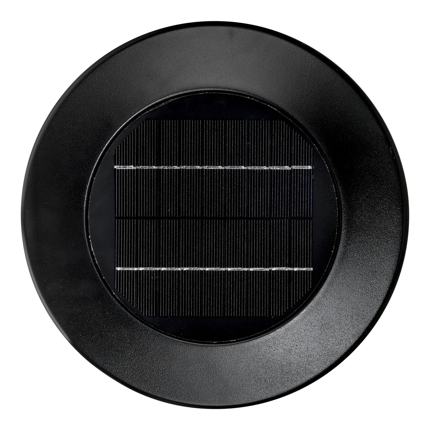 Solar panel of black commercial bollard light