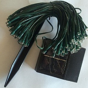 Green cable and solar panel for 17m solar christmas bud lights