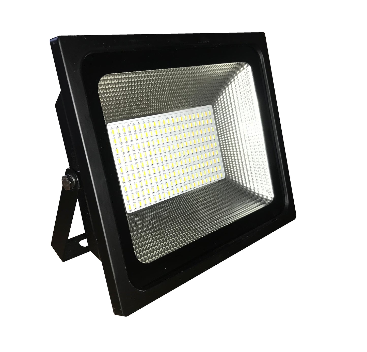 Dual colour solar LED flood light made of die-cast aluminium powder coated black. Available in 10W, 30W and 50W.