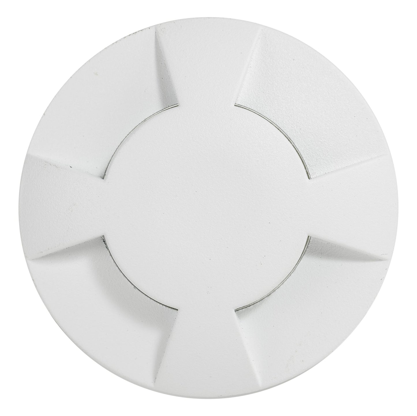 Top view of individual in-ground light for solar in-ground light kit
