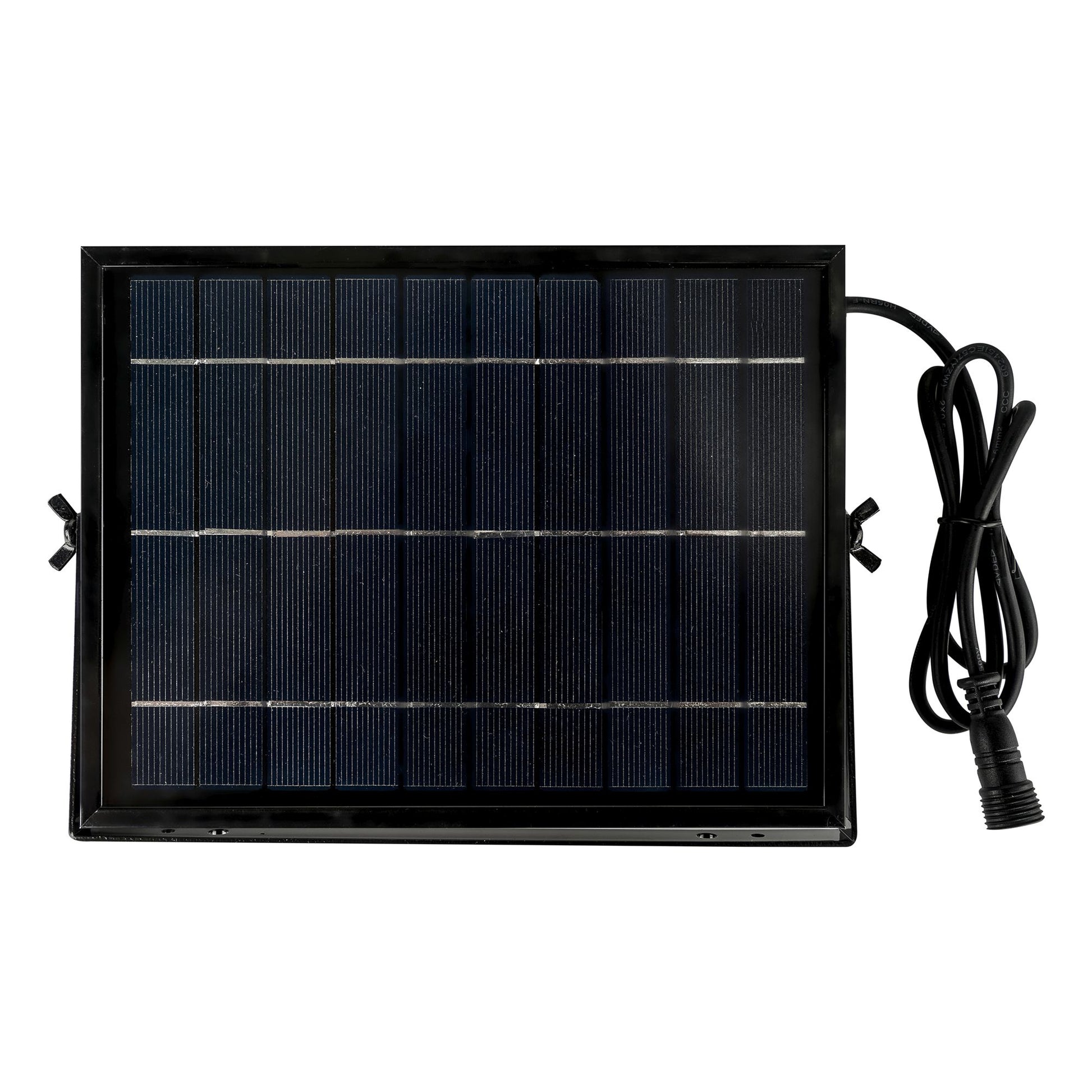Solar panel for in ground light kit