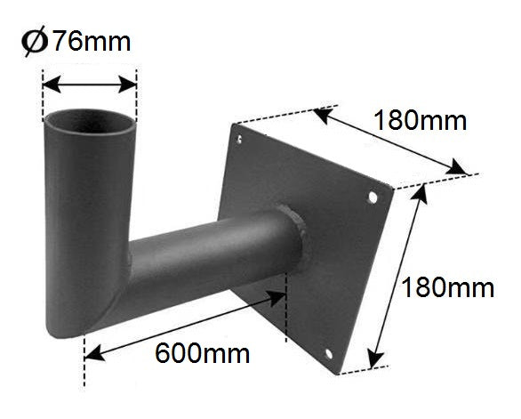 Wall Bracket to suit Series II - (All-In-One) Street Lights