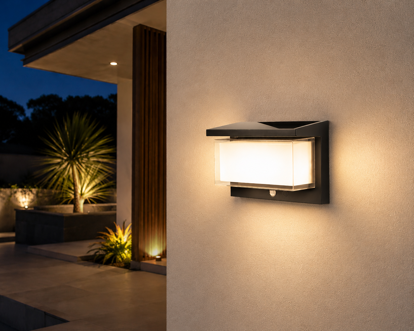 "Decorative" Wall Light w/ PIR (Warm White)