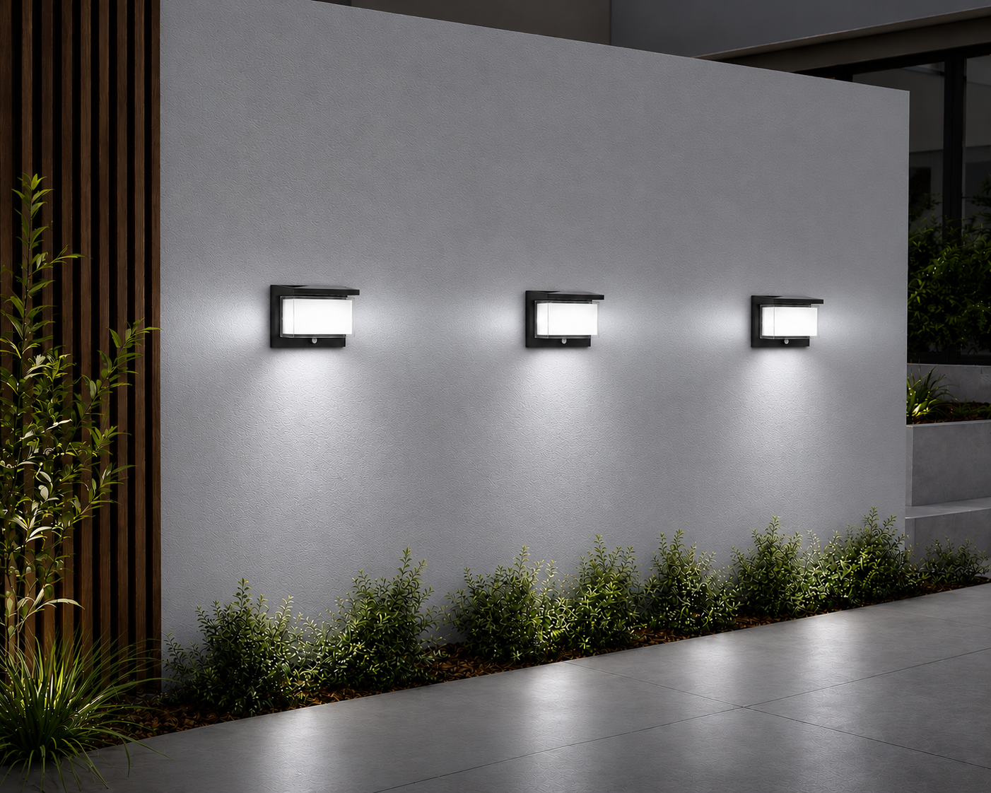 "Decorative" Wall Light w/ PIR (Cool White)