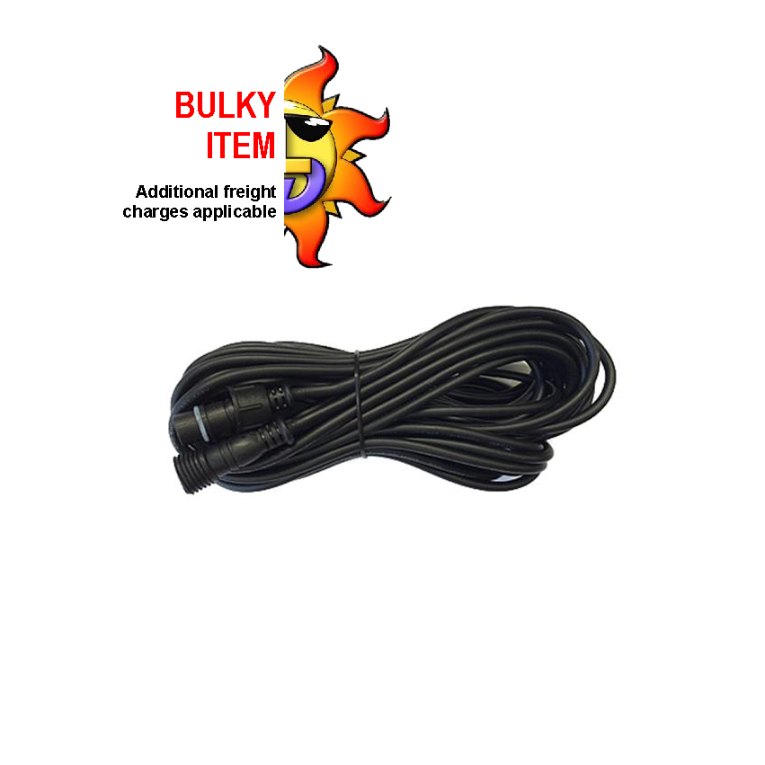 A 10m black extension cable to suit some solar light fittings