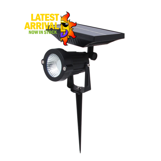 "King" Garden Spot Light w/ Solar Panel (CW)