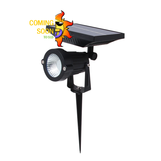 "King" Garden Spot Light w/ Solar Panel (WW)