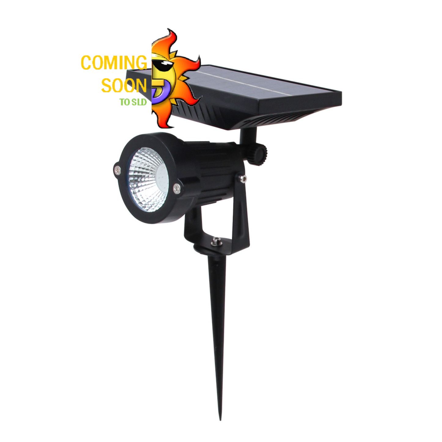 "King" Garden Spot Light w/ Solar Panel (CW)