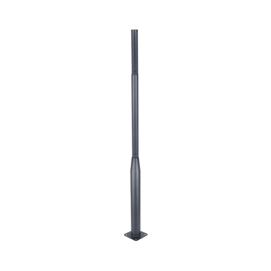 2.5m sectional steel pole with rag bolt assembly for outdoor lighting
