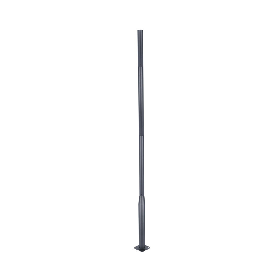 3.5m sectional steel pole with rag bolt assembly for outdoor lighting