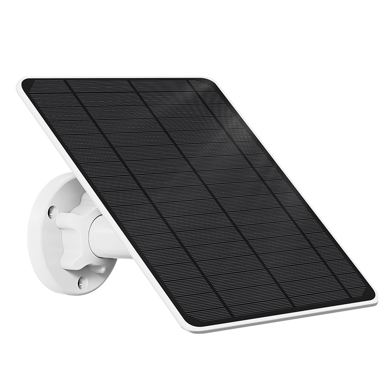 Solar panel for solar security camera with Wi-Fi or 4G connectivity, and built-in spotlight
