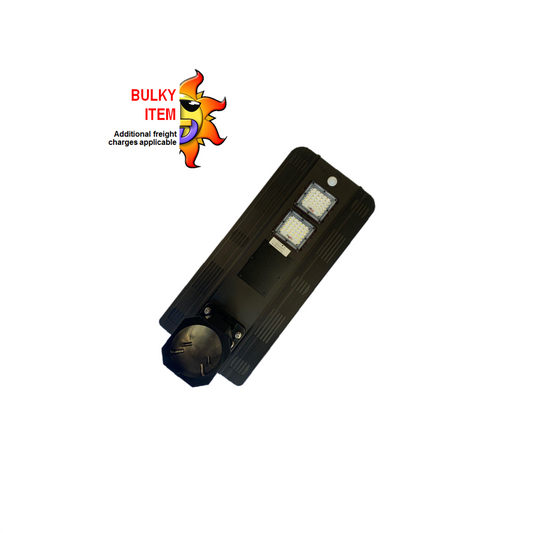 15w All-In-One solar street light with integrated PIR sensor, built in solar panel and constructed of aluminium alloy