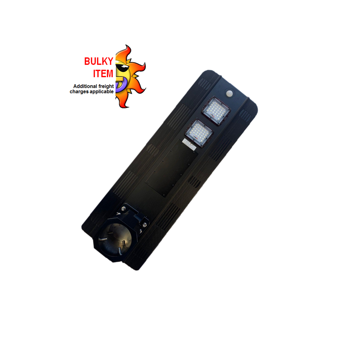 25w All-In-One solar street light with integrated PIR sensor, built in solar panel and constructed of aluminium alloy