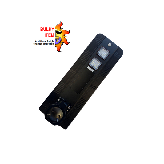 25w All-In-One solar street light with integrated PIR sensor, built in solar panel and constructed of aluminium alloy