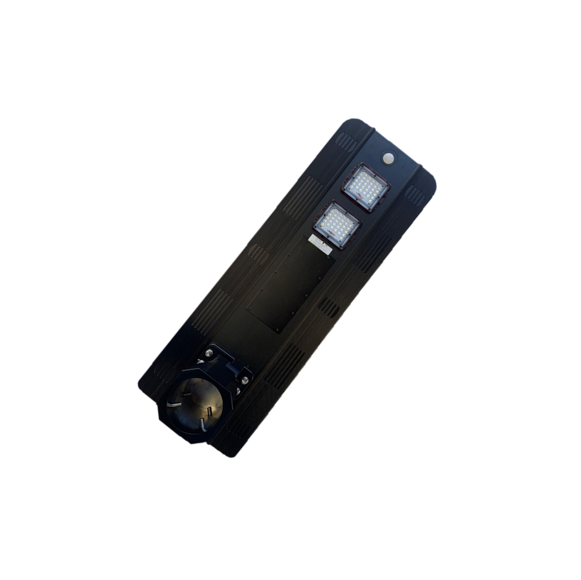 25w All-In-One solar street light with integrated PIR sensor, built in solar panel and constructed of aluminium alloy
