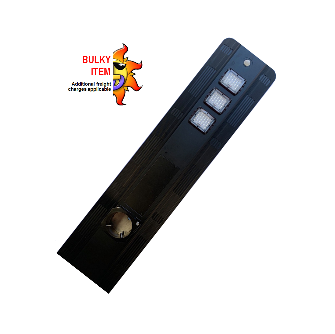 40w All-In-One solar street light with integrated PIR sensor, built in solar panel and constructed of aluminium alloy