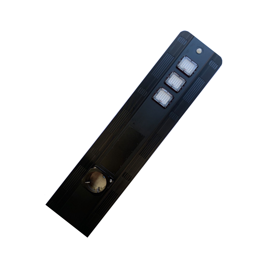 40w All-In-One solar street light with integrated PIR sensor, built in solar panel and constructed of aluminium alloy