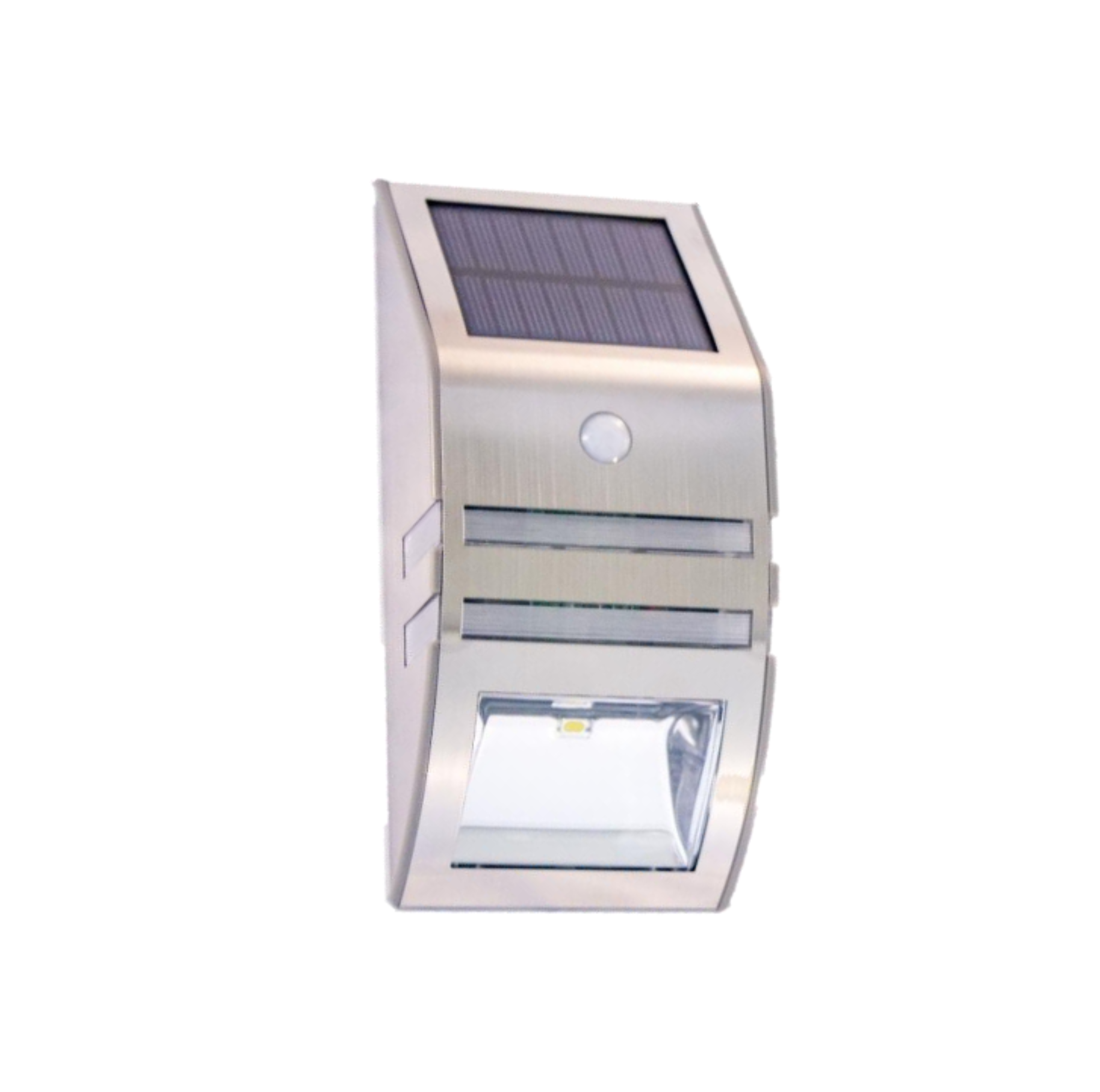 Solar Powered Stainless Steel Flush Mounted Wall Light with Motion ...