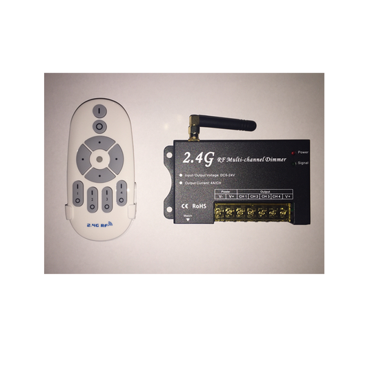 RF 4 Channel Remote Control/Dimmer