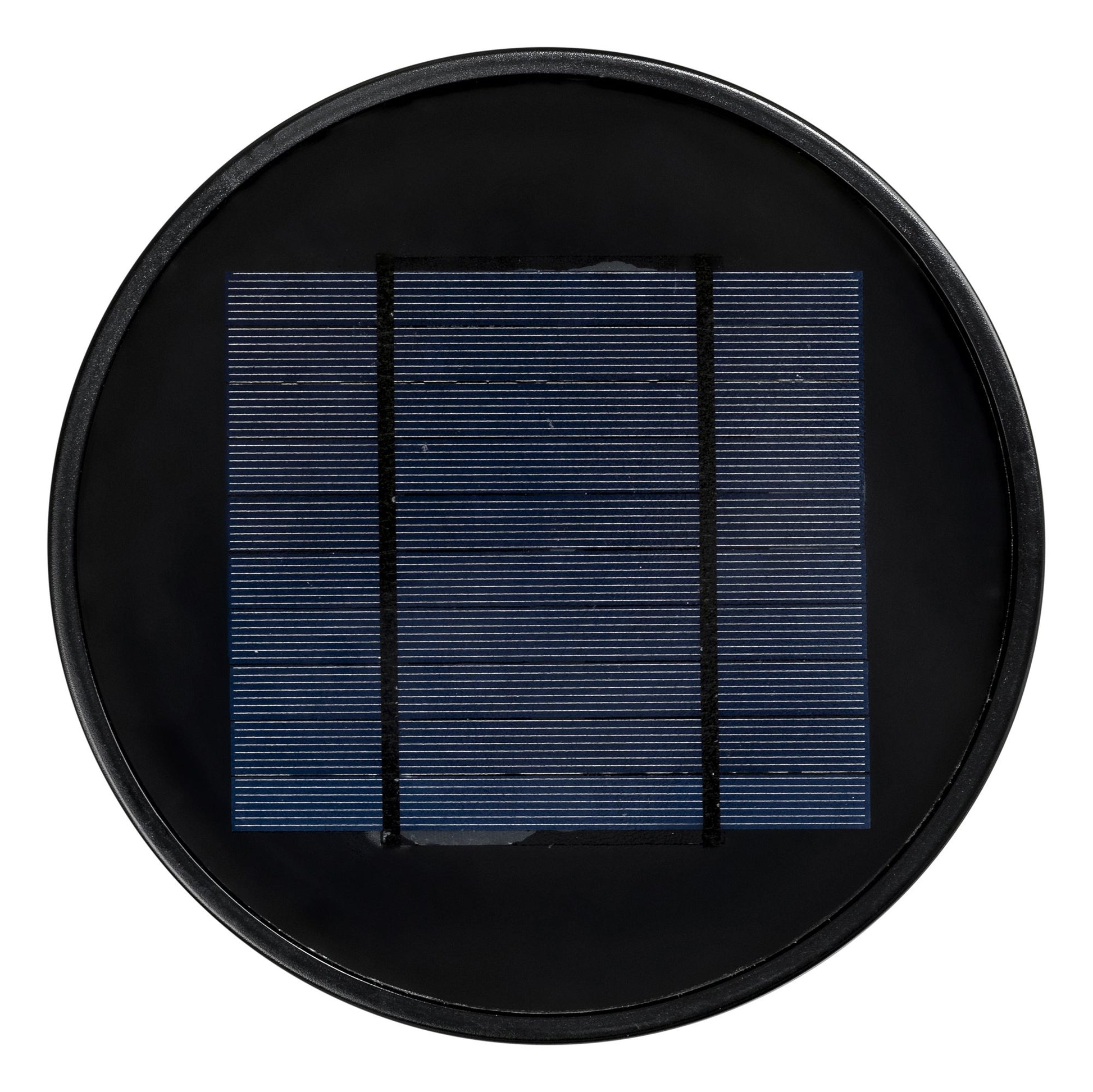 Solar panel for black polycarbonate bollard light (round)