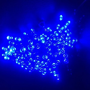 Solar christmas lights/string lights in blue