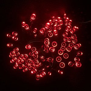 Solar christmas lights/string lights in red