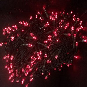 Solar christmas lights/string lights in red
