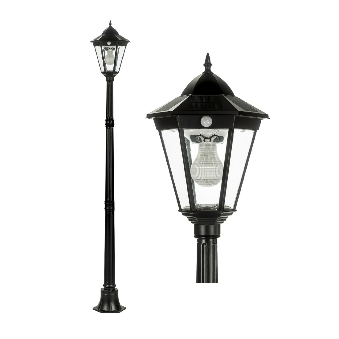 Post Motion Sensor Solar Post Light with Motion Sensor (12A) – Solar Lighting Direct