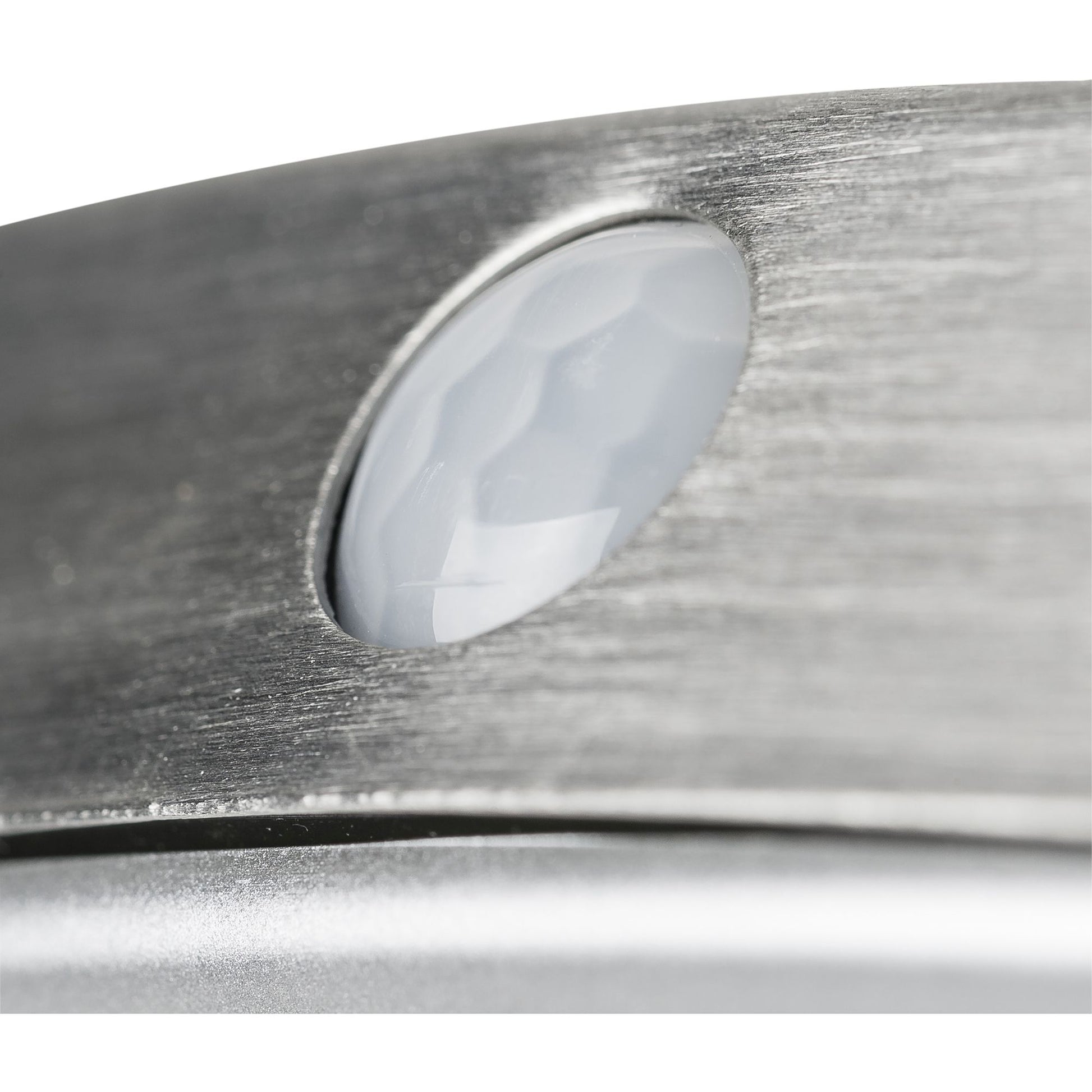 Close up detailed photo of solar light motion sensor